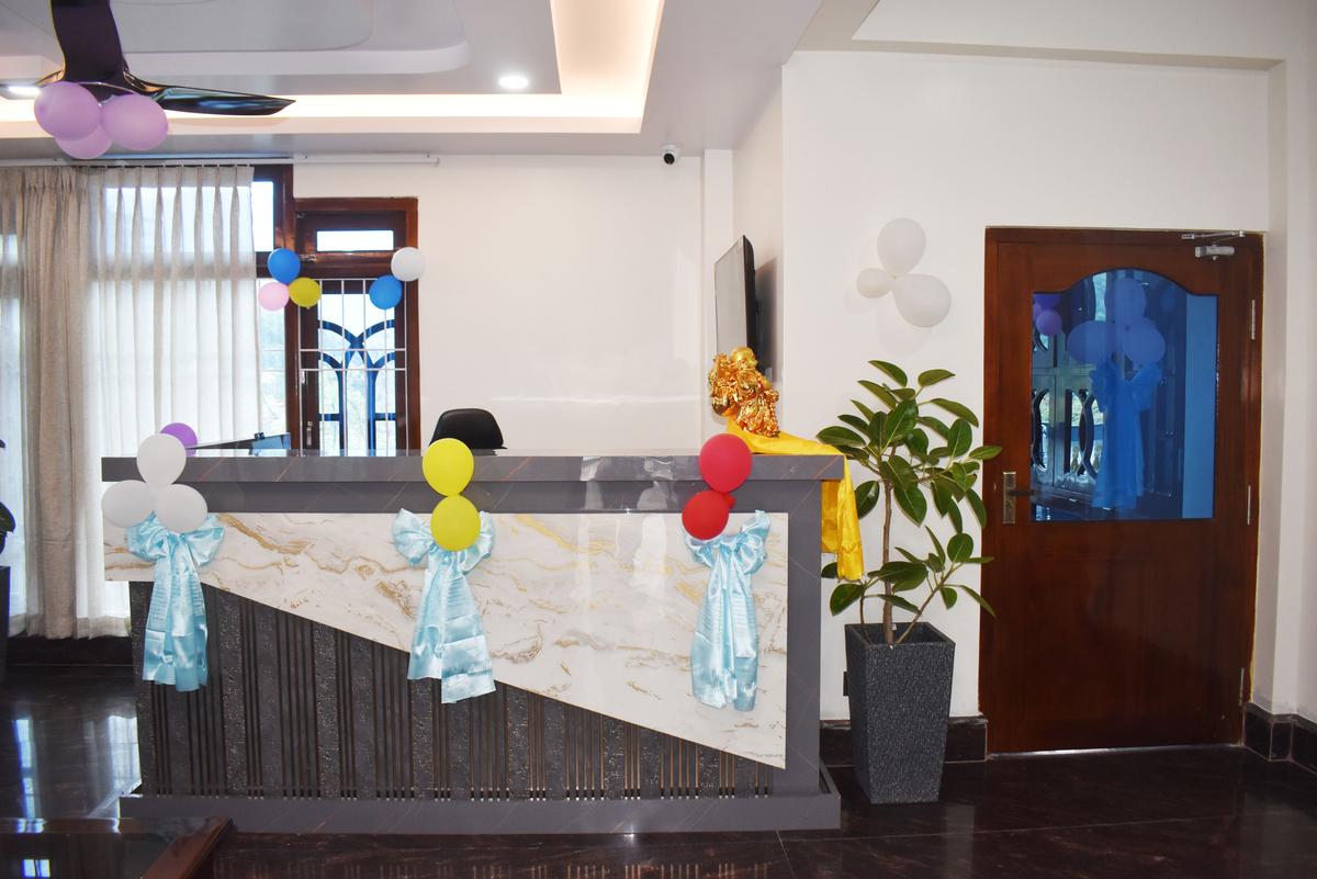 Reception area wide view